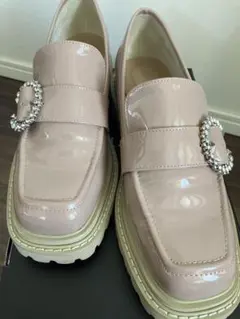 Oriental Traffic ビジュー付きローファー　ピンク