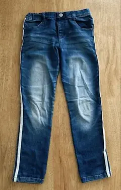 MPS キッズ　デニムパンツ　130㎝　ジーパン　ラインパンツ　スキニー