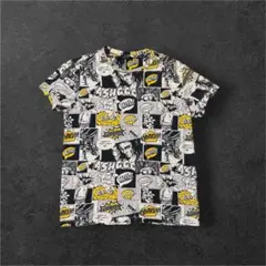 Bershka 個性派ストリート コミックプリント 総柄Tシャツ ポップアート