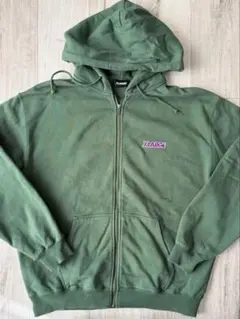 X-LARGEジップパーカー緑