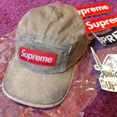 Supreme Overdyed Camp Cap Tan