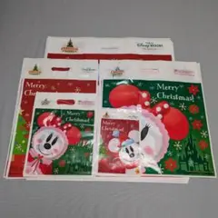 36枚 ディズニー ショップ袋 クリスマス スノースノー お土産袋 ショッパー