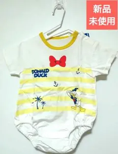 ひ*こ様 ドナルドダック　半袖　ロンパース　80　男の子　バースディ　ディズニー