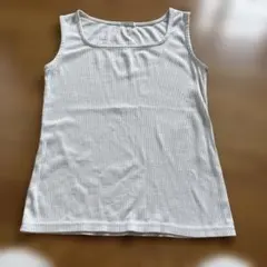 GLACIER リブ編みタンクトップ M ホワイト