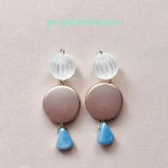 S-10*6 さくらカラーピアス/イヤリング