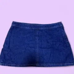 海外ファッション/ZARAローライズデニム ミニスカート