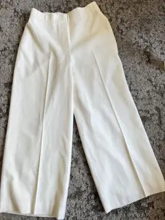 セオリーリュクス　theory luxe ホワイト アイボリーワイドパンツ