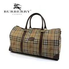 【美品】BURBERRY ノバチェック ボストンバッグ イタリア製