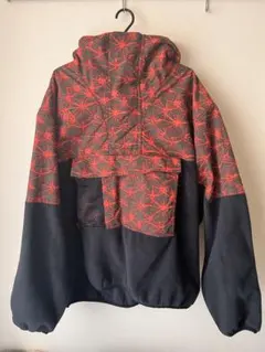 NIKE ACG フリースアノラック 黒/赤柄　希少Lサイズのサムネイル