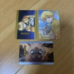 鬼滅の刃 善逸、伊之助キャラクターカード3枚セット
