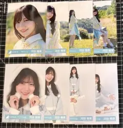 河田陽菜 日向坂46 生写真 4種コンプ✖️2 サンタ お願いバッハ スタイリング