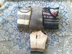 メンズニットセーター 4点セット