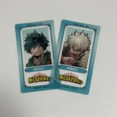 ヒロアカ 緑谷出久 爆豪勝己 ジャンプ slimクリアカード アニバーサリー