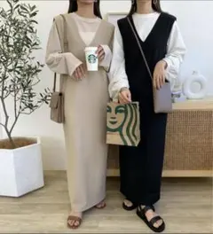 ✳︎BLATE✳︎美ラインVネックワンピース