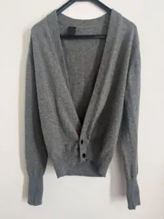 Nハリウッド　グレー ニットカーディガン