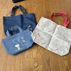スヌーピー ランチ&トートバッグ 3点セット