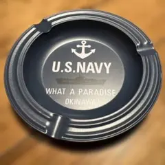 未使用　米軍 放出品　U.S. NAVY 記念灰皿 沖縄 ミリタリー