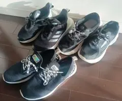 adidas ブラック スニーカー　まとめ売り