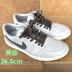 ナイキ エアジョーダン 1 ロー ゴルフ ウルフグレー メンズ 26.5cm