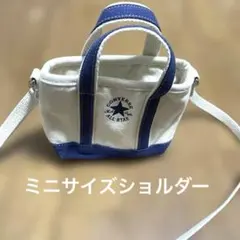 CONVERSE ミニショルダートートバッグ アイボリー/ネイビーのサムネイル