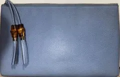 GUCCI バンブータッセル クラッチバッグ パープル - メルカリ