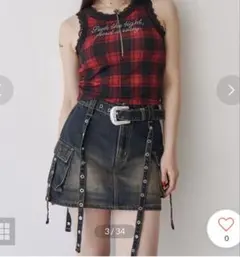 値下げ可【jouetie】ウエスタンバックルベルトスカパン