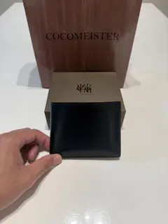 COCOMEISTER 黒 レザー 二つ折り財布