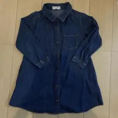 デニムシャツ ワンピース 130