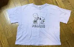 PEANUTS / ピーナッツ　紫スヌーピーTシャツ