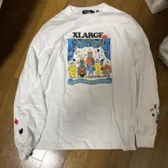 XLARGE グラフィック長袖Tシャツ M ホワイト