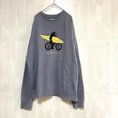 【HELLO CALIF】 オーバーサイズ プリントトレーナー 刺繍ロゴ L