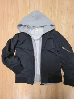 ブルゾン(MPS)&フルジップ裏起毛パーカー(H&M)のセット