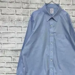 ブルックスブラザーズ長袖シャツ！ブルーL 0311