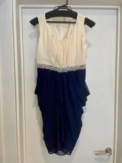 apres jour ドレス　ベージュ　ブルー　匿名配送