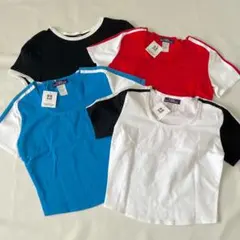 新品 半袖Tシャツ 4枚セット チビT ダンス スポーツ マリンウェア 日本製S