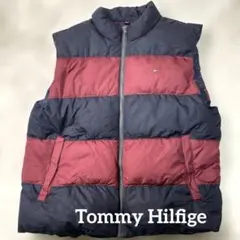 極美品✨トミーヒルフィガー ダウンベスト XXL 紺赤 大きいサイズ