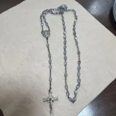 ビンテージブルーガラスロザリオ