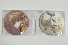 鬼滅の刃WEBSHOPくじ 繋ぐ 善逸と爺ちゃんE賞 箔押し缶バッジ　2点セット