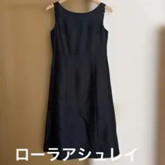 ローラアシュレイ　黒ワンピースのサムネイル