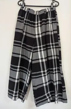 cloud nine チェック柄 ワイドパンツ 新品未使用