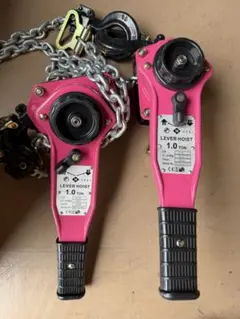 アルミ合金製 超小型・超軽量2.5kg レバーホイスト 0.5t 8台セット 