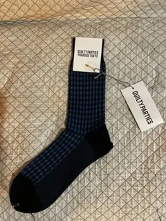 新品☆ワコマリアwackomaria靴下GINGHAM CHECK SOCKS青