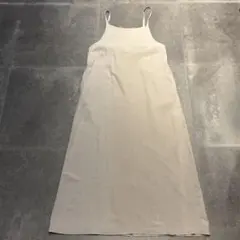 FREAK’S STORE ベージュ キャミワンピース スリット入り F 編上