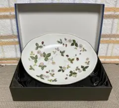新品　ウェッジウッド　ワイルドストロベリー　オーバルディッシュ