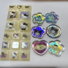 サンリオ　おはじきシール　タイルシール　おすそ分け