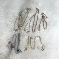 ネックレス 5点セット ゴールド シルバー ピンク