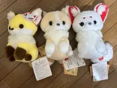 新品未使用》九尾 ちょこんとキツネ きつね 狐 ぬいぐるみ BIG セット