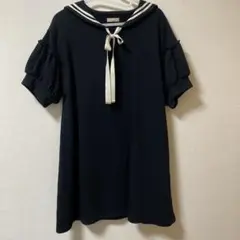 ブラック セーラー襟 ワンピース axes femme POETIQUE