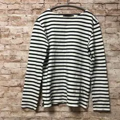 【NanoUnivers】ナノ・ユニバース　メンズ　ボーダー　シャツ 夏