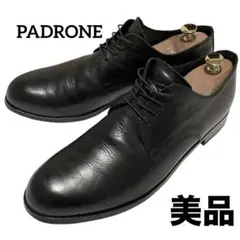 【美品】◾️パドローネ◾️ダービーシューズ プレーントゥ◾️外羽根◾️レザー◾️ブラックのサムネイル